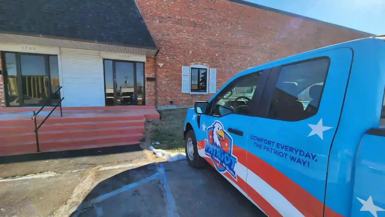 Patriot Heating Van ready to serve you