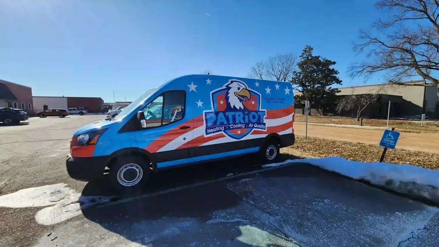 Our Truck parked outside